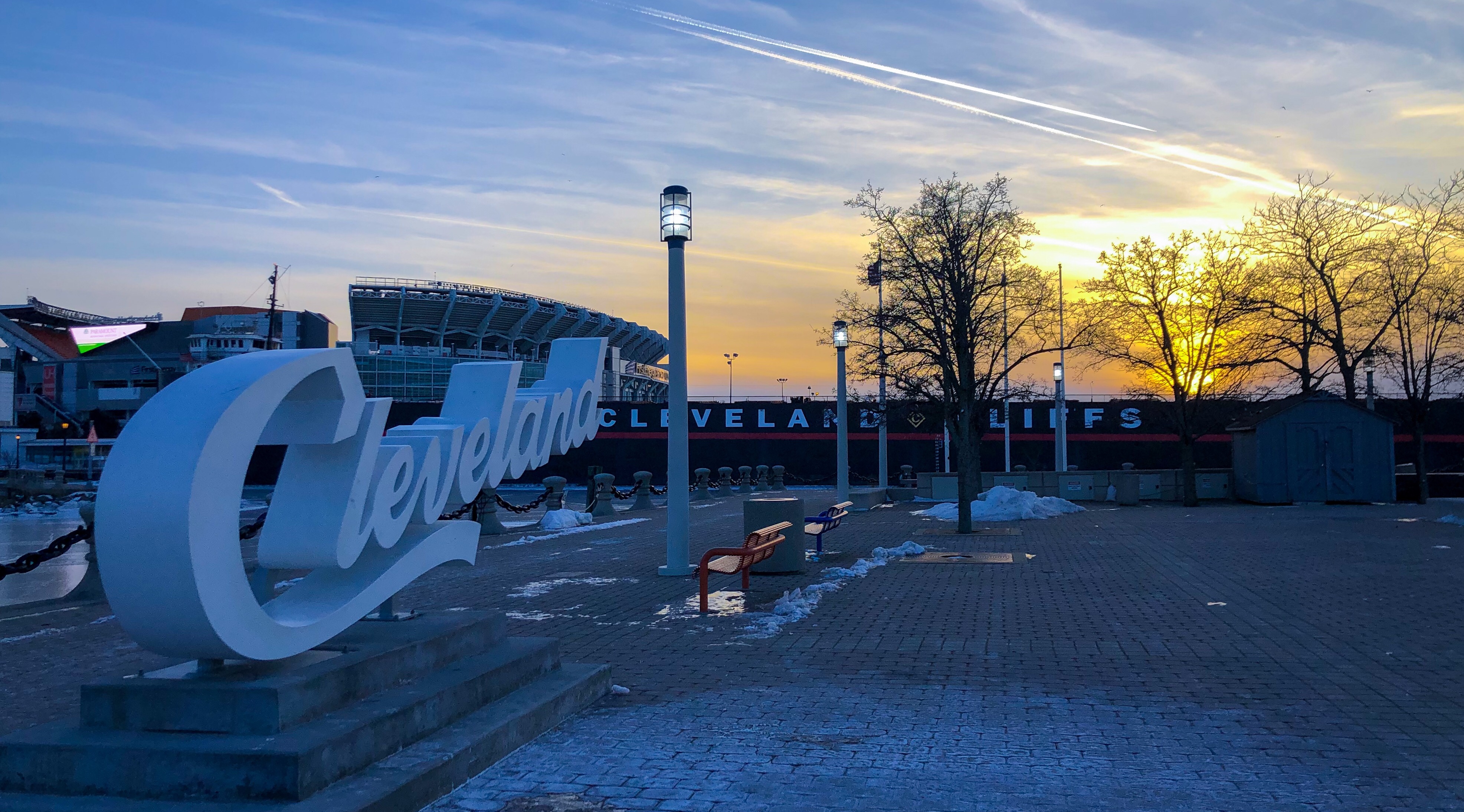 Cleveland Script Sign
